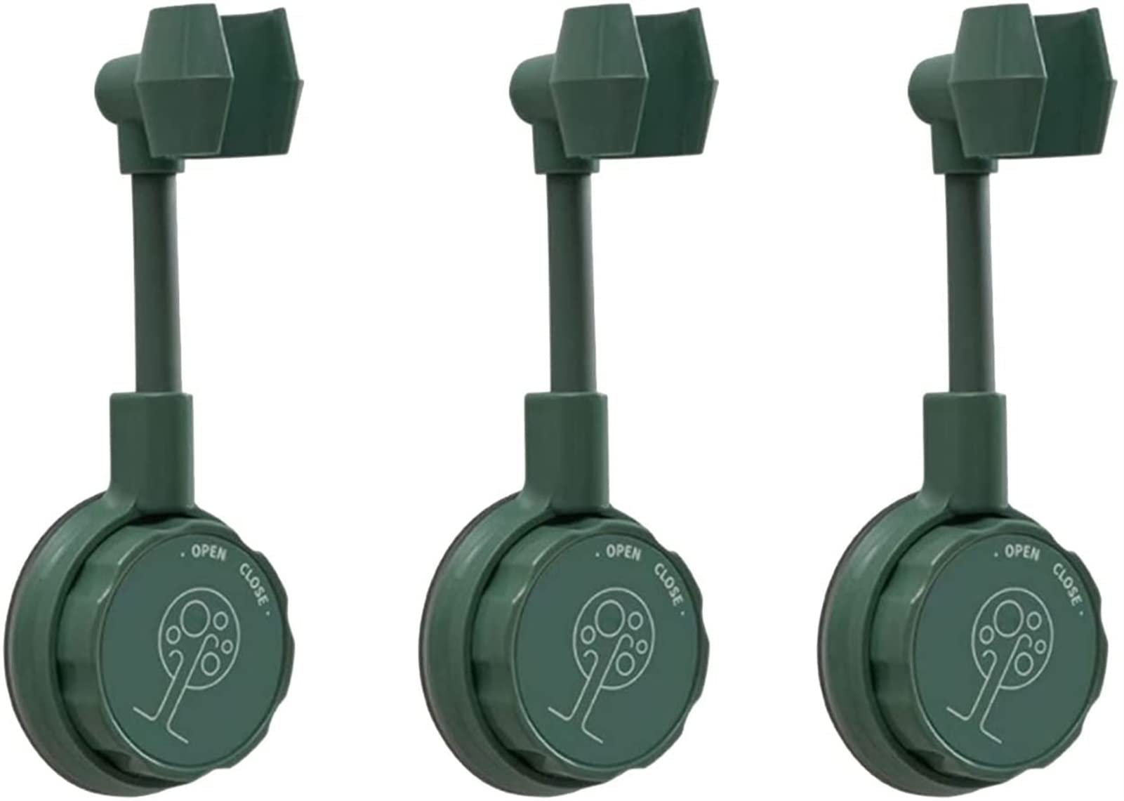 Adjustable Suction Cup Shower Head Holder - No-Drill Wall Mount Bracket for Handheld Showerheads - White & Green Options - Perfect for Bathroom, RV, or Camping Use