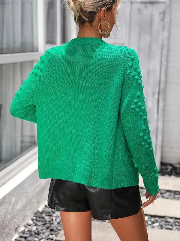 3D Pattern Cardigan Sweater for Women - Cozy Knit Open Front Long Sleeve Wrap - Perfect for Fall, Winter & Layering Outfits