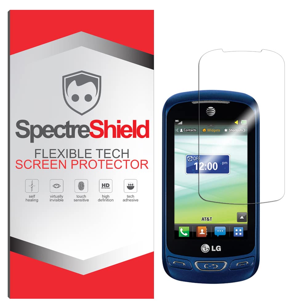 LG Xpression 2 Screen Protector - Spectre Shield Case Friendly Flexible TPU Film - Full Coverage Clear Protection for Everyday Use & Travel
