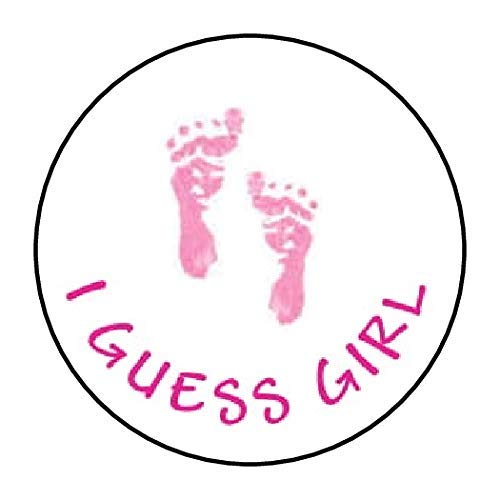 Gender Reveal Party Stickers - Baby Shower Decoration Stickers for Boy or Girl - Pink & Blue Footprint Stickers - Perfect for Gender Announcement, Baby Shower Invitations, Nursery Decor & Scrapbooking