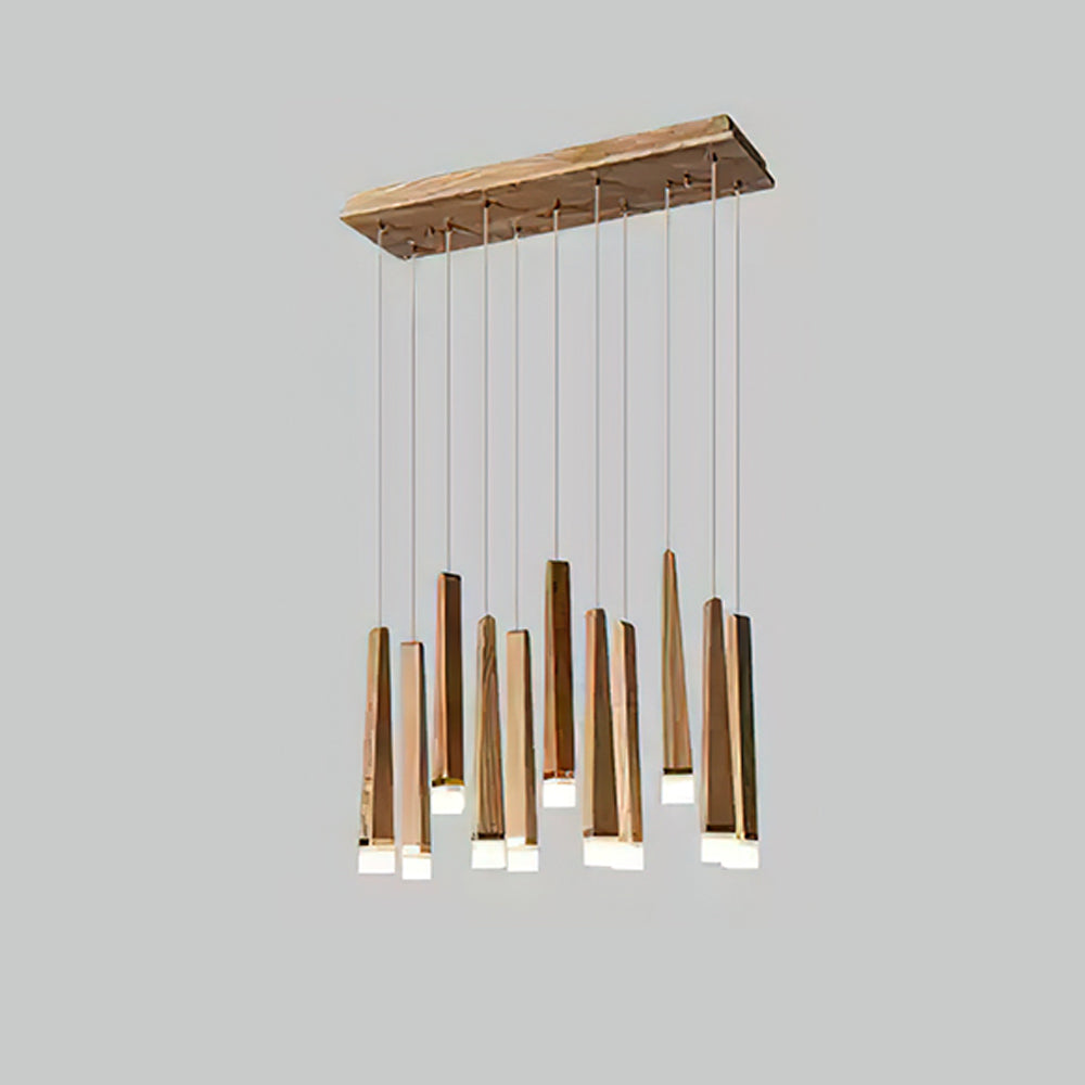 Rustic Firewood Stick Chandelier - Handmade Wooden Ceiling Light Fixture for Cabin, Farmhouse & Lodge Decor - Perfect for Living Room, Bedroom or Dining Area Lighting