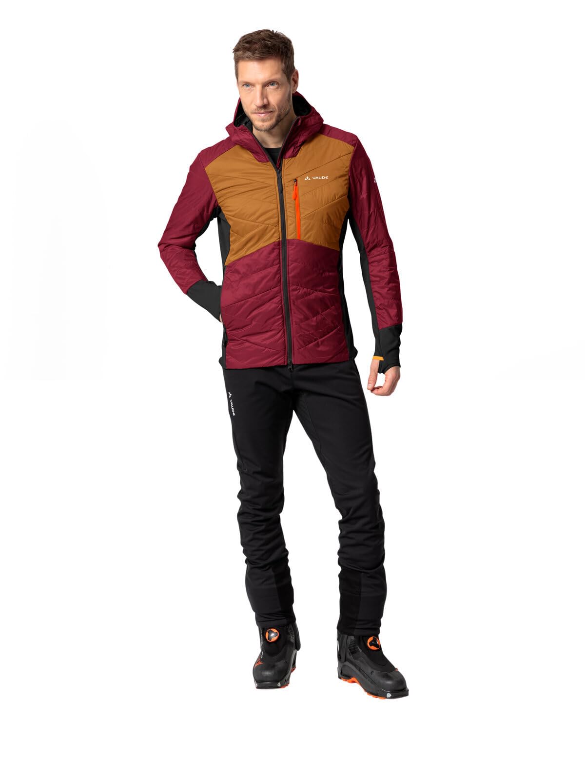 VAUDE Men's Sesvenna Jacket - Waterproof Hiking Jacket for Outdoor Adventures | Lightweight Windproof Raincoat for Camping & Trekking