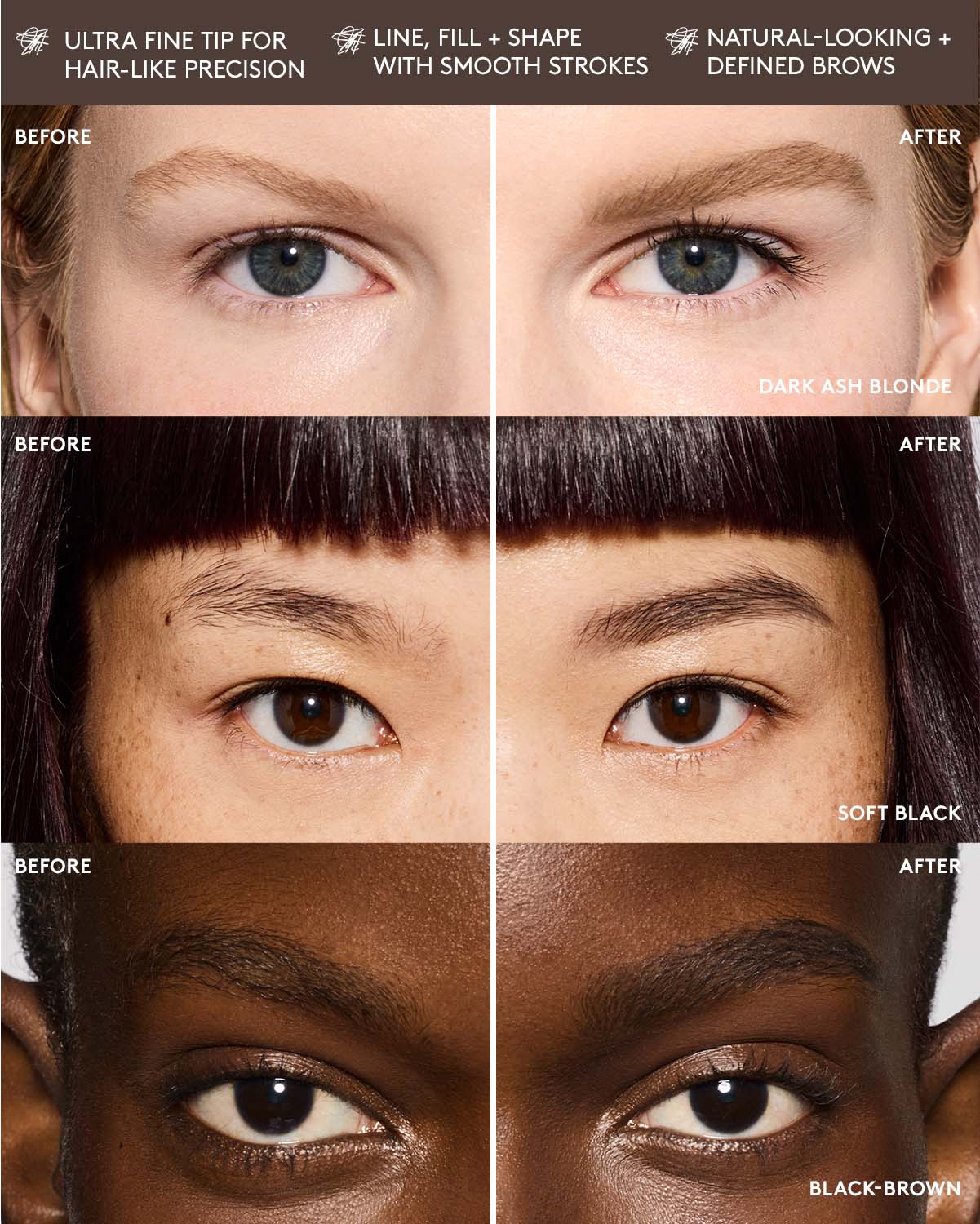 Brow MVP Ultra Fine Brow Pencil & Styler - Light Blonde | Natural-Looking Eyebrow Makeup for Everyday Wear | Perfect for Filling, Shaping & Defining Brows