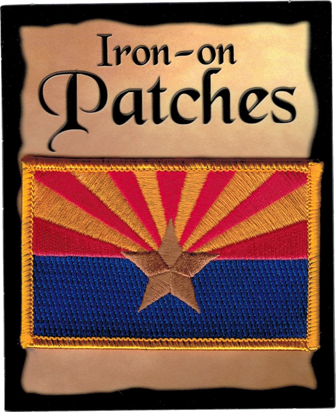 Arizona Iron-on Embroidered Patch - State Pride Decorative Patch for Jackets, Hats, Bags | Perfect for DIY Crafts, Costumes & Souvenirs