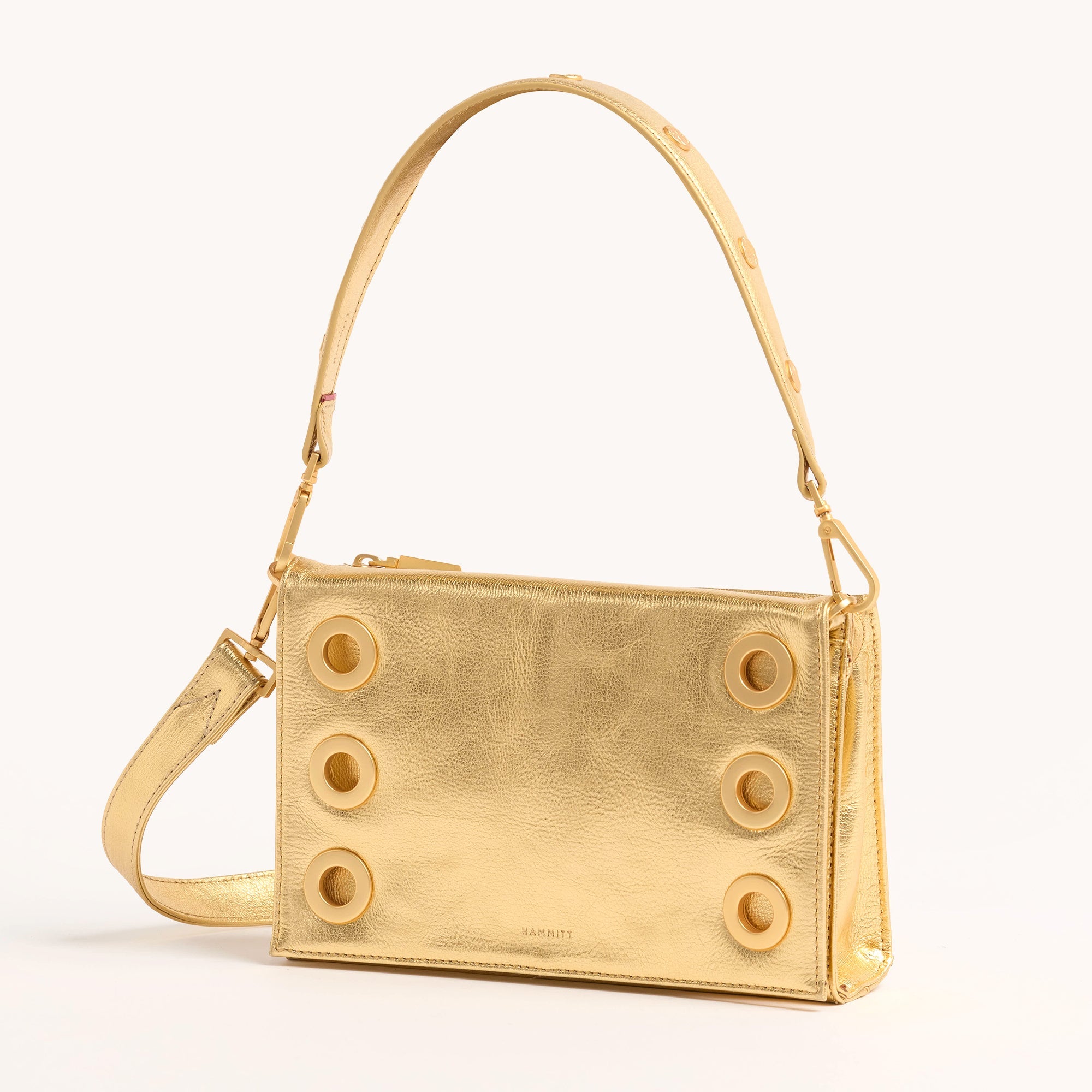 Montana Clutch - Gala Gold & Brushed Gold Hammered Small Crossbody Bag for Women | Perfect for Parties, Weddings & Evening Events
