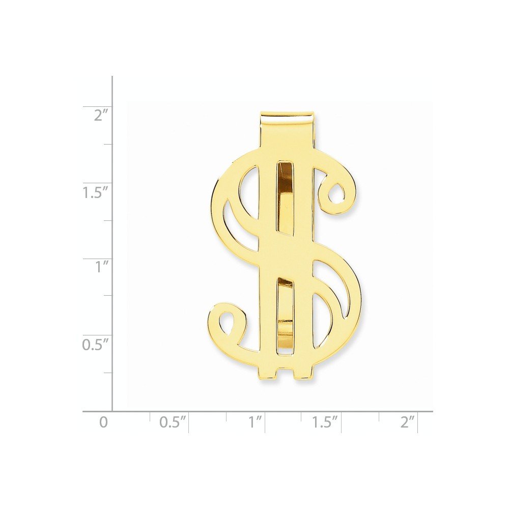 14K Yellow Gold Money Clip for Men - Elegant & Durable Cash Holder - Perfect for Gifts, Weddings, and Everyday Use