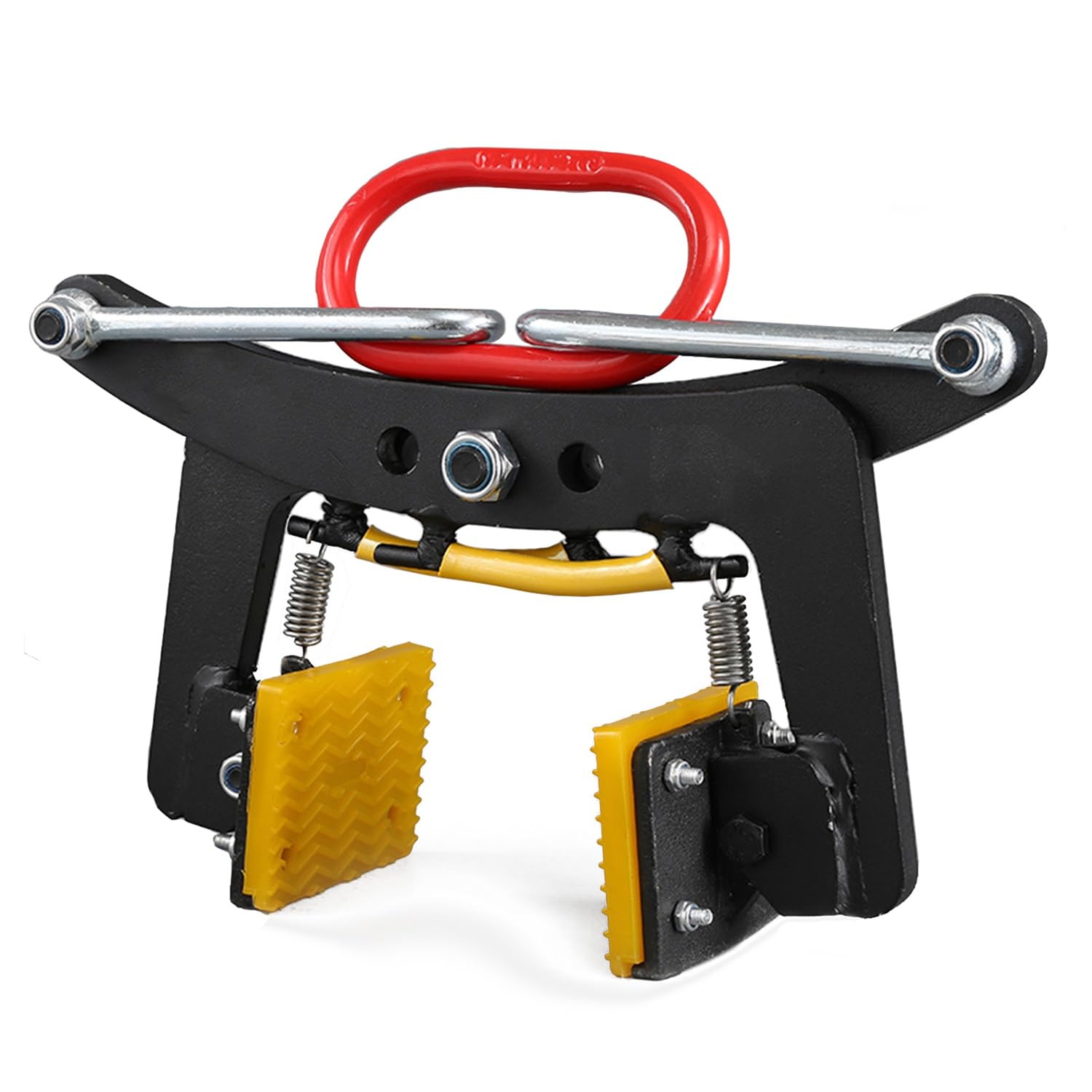 Adjustable Vertical Plate Lifting Clamps - Heavy Duty Steel Plate Clamp with Jaw Opening for Construction, Shipbuilding & Industrial Material Handling (Black, Size A8) - Perfect for Workshop, Warehouse & Steel Fabrication Sites