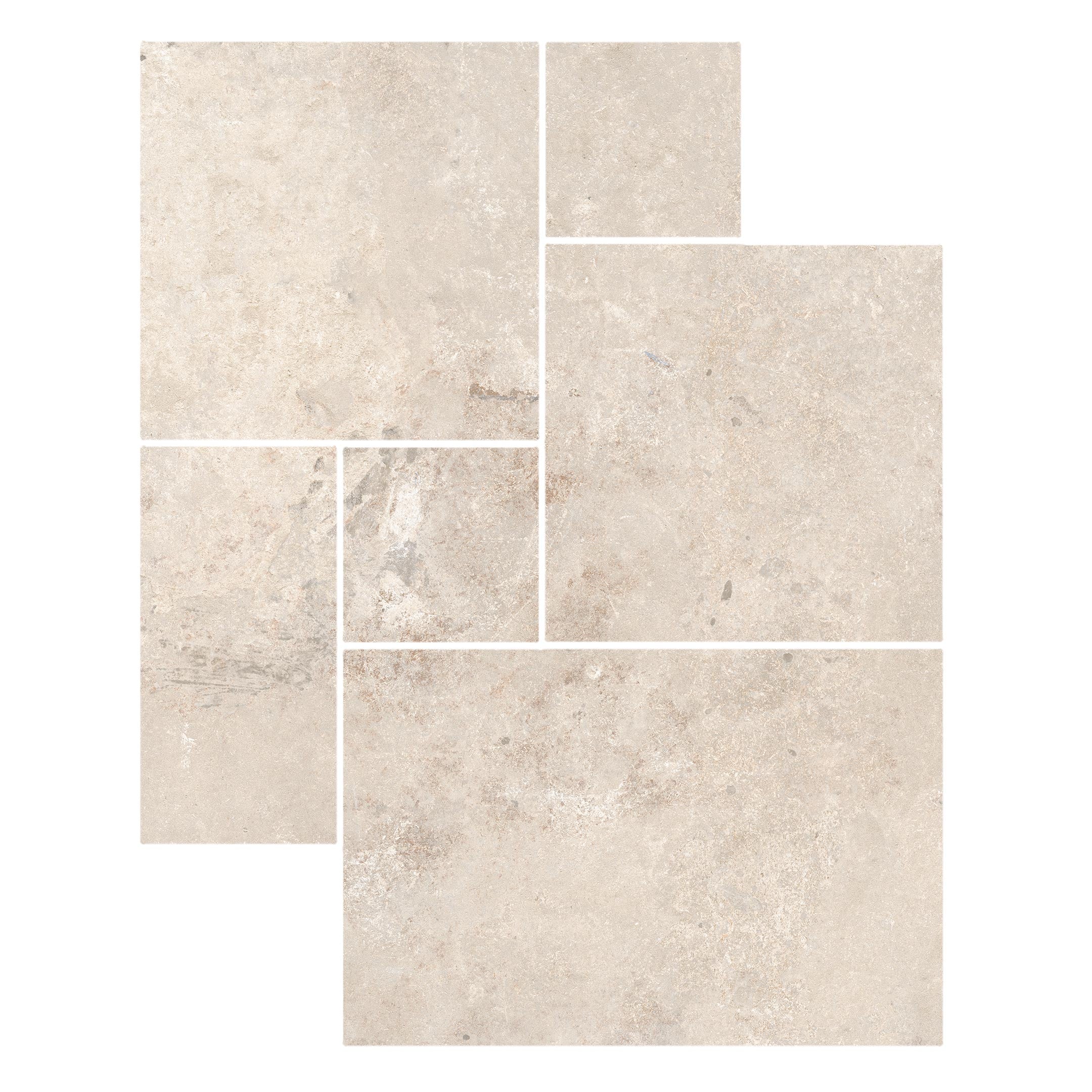 Premium Windsor Travertine Versailles Pattern French Orange County Floor Tiles - Perfect for Mediterranean Kitchens, Bathroom Backsplashes & Outdoor Patios
