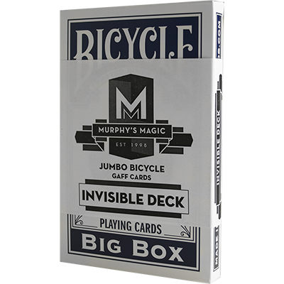 Blue Bicycle Jumbo Invisible Deck - Premium Magic Trick Cards for Close-Up Magic, Street Performances & Cardistry | Perfect for Magicians & Card Enthusiasts