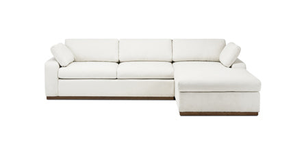 Cordoba Right Facing Sectional Sofa with Storage | Modern L-Shaped Couch for Living Room, Family Room & Small Spaces | Comfortable Fabric Upholstery with Hidden Storage Compartment