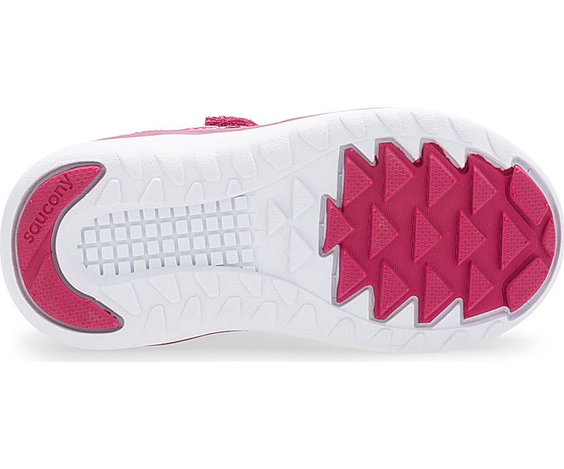 Saucony Berry Sparkle Baby Jazz Lite A/C Sneakers - Lightweight & Comfortable Toddler Shoes for Girls - Perfect for Playtime, Daycare & First Steps