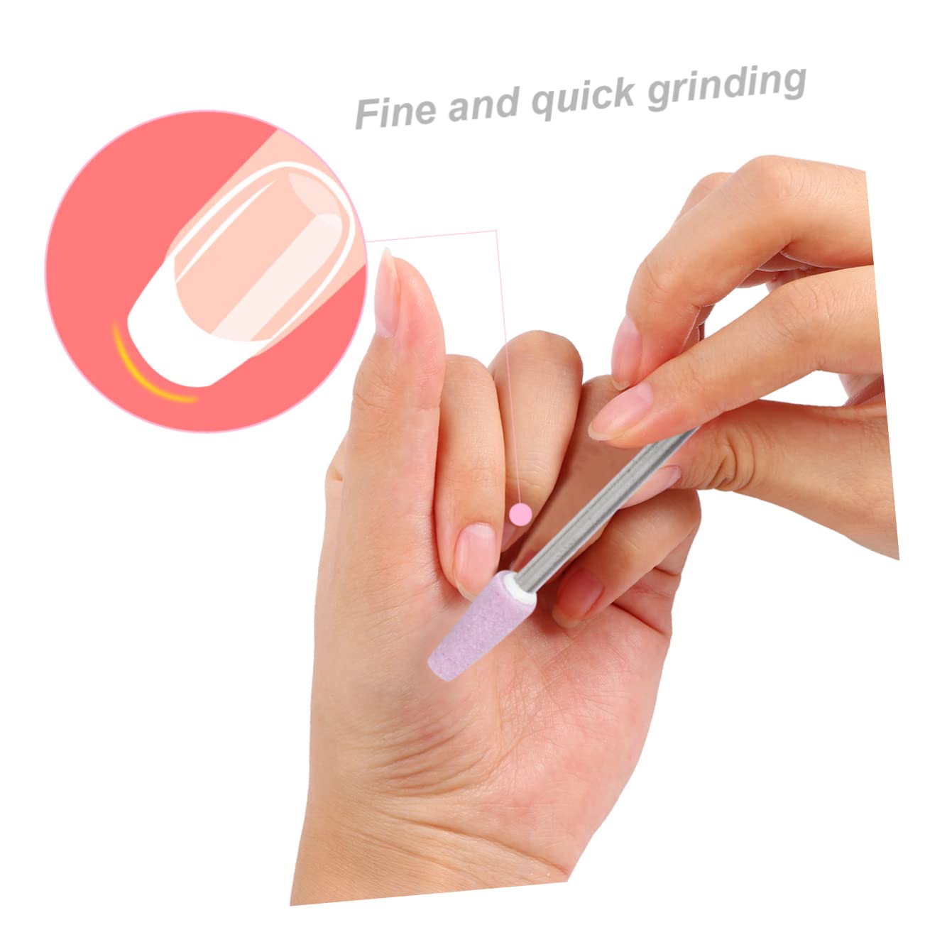 FOMIYES 12pcs Professional Nail Sanding Bands Set for Manicure & Pedicure - Nail Drill Replacement Bits, Cuticle Grinding Heads, Silver - Perfect for Salon, Home Nail Care & DIY Gel Polish Application