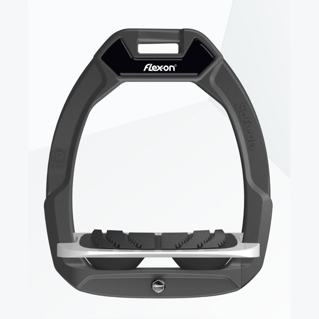 Customizable Flex on SafeOn Safety Stirrups - Adjustable & Secure Horse Riding Stirrups for Equestrians - Perfect for Trail Riding, Dressage & Jumping