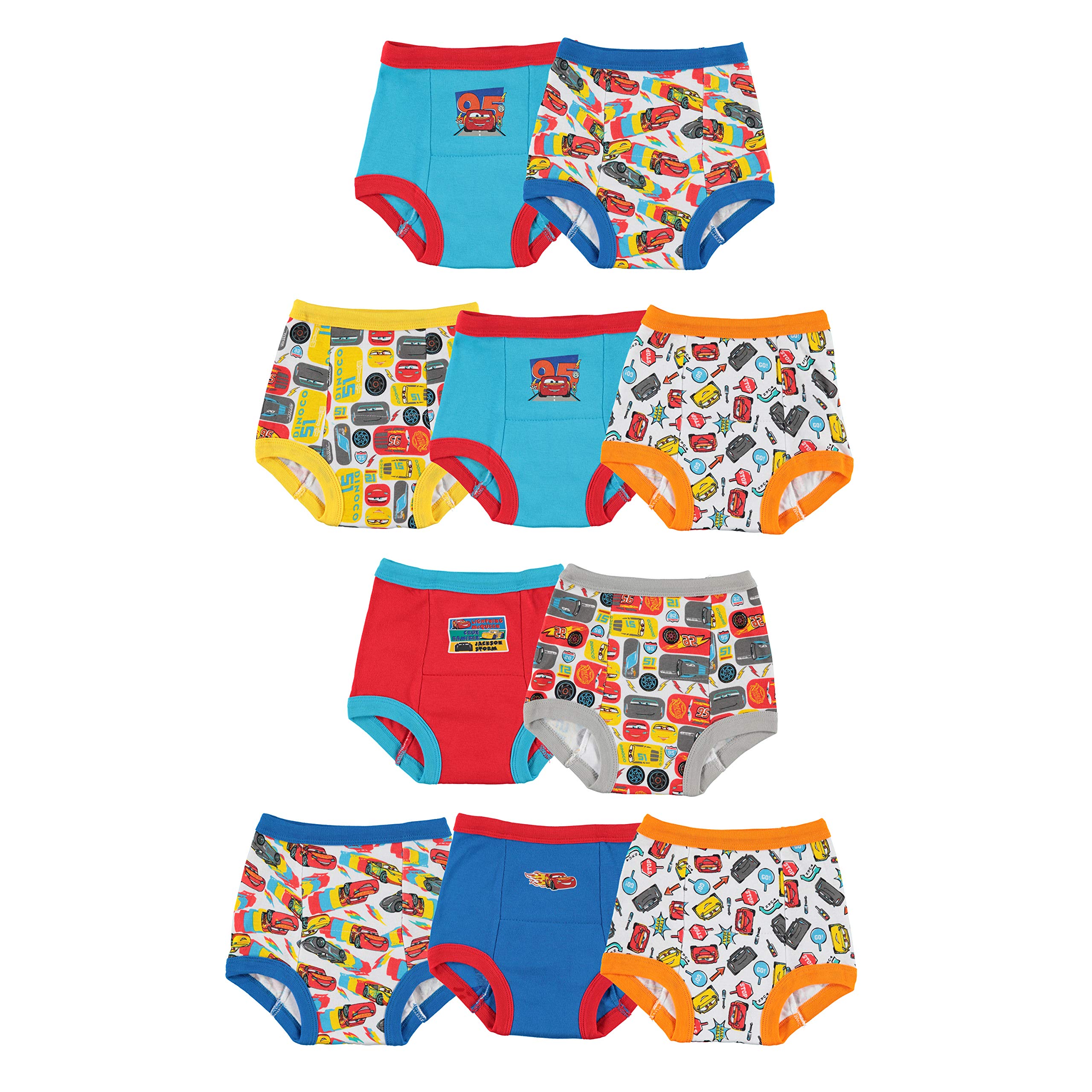 Disney Cars Boys' Toddler Potty Training Underwear Multipack - Soft & Absorbent for Daytime & Nighttime Use - Perfect for Potty Training & Daycare