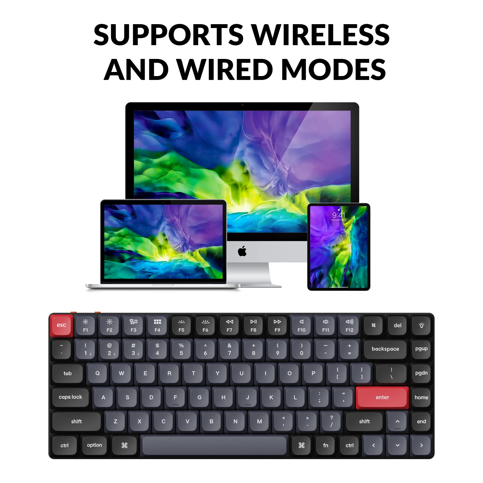 Keychron K3 Pro 75% Wireless Mechanical Keyboard - Bluetooth/Wired RGB Ultra-Slim Design, QMK/VIA Programmable, Hot-Swappable Gateron Low-Profile Brown Switches, Mac/Windows/Linux Compatible - Perfect for Home Office, Gaming & Programming