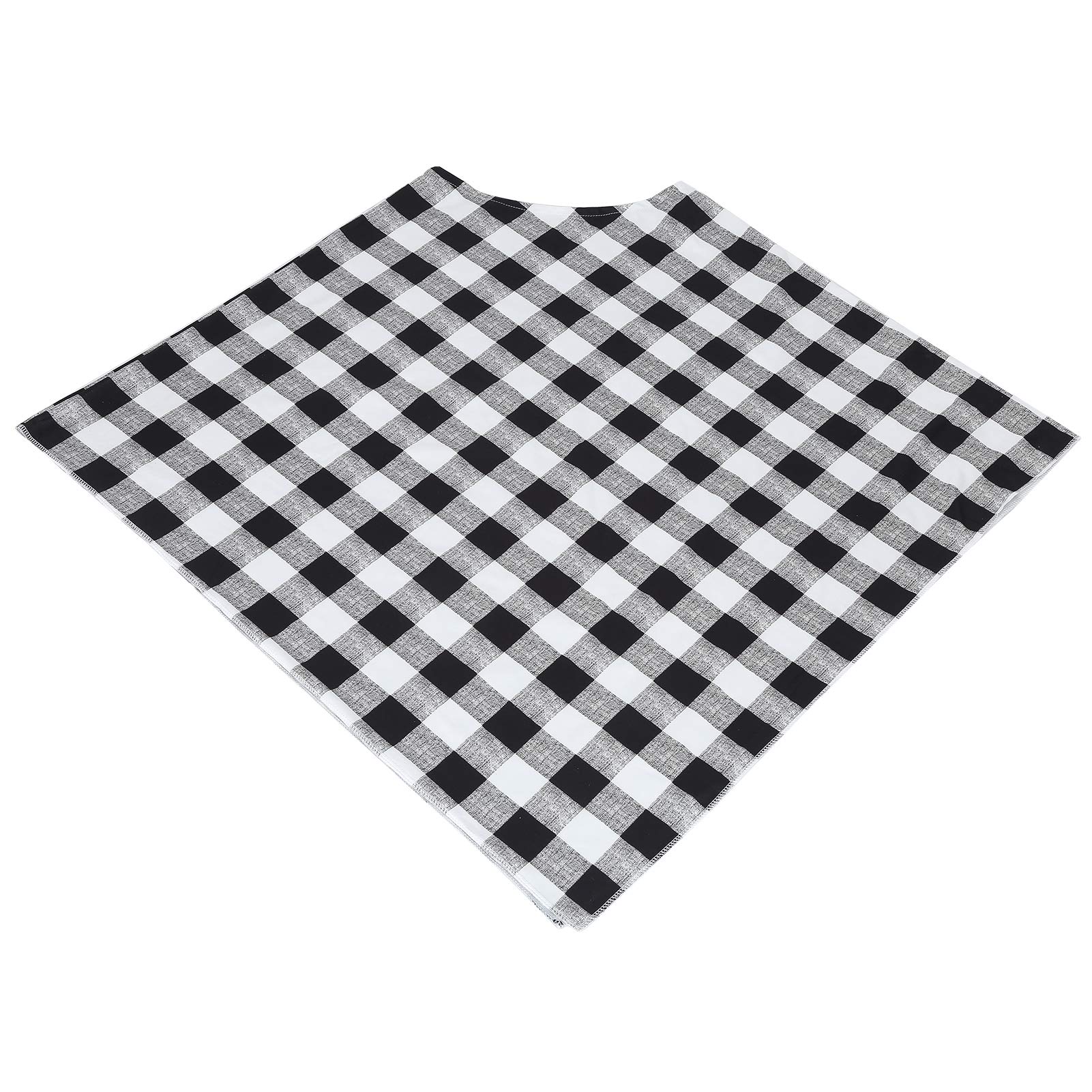 Breathable Nursing Scarf - Lightweight Baby Car Seat Cover & Stroller Cover - Black and White Grid Maternity Scarf for Breastfeeding, Infant Protection & Fashion - Perfect for Nursing Moms On-The-Go
