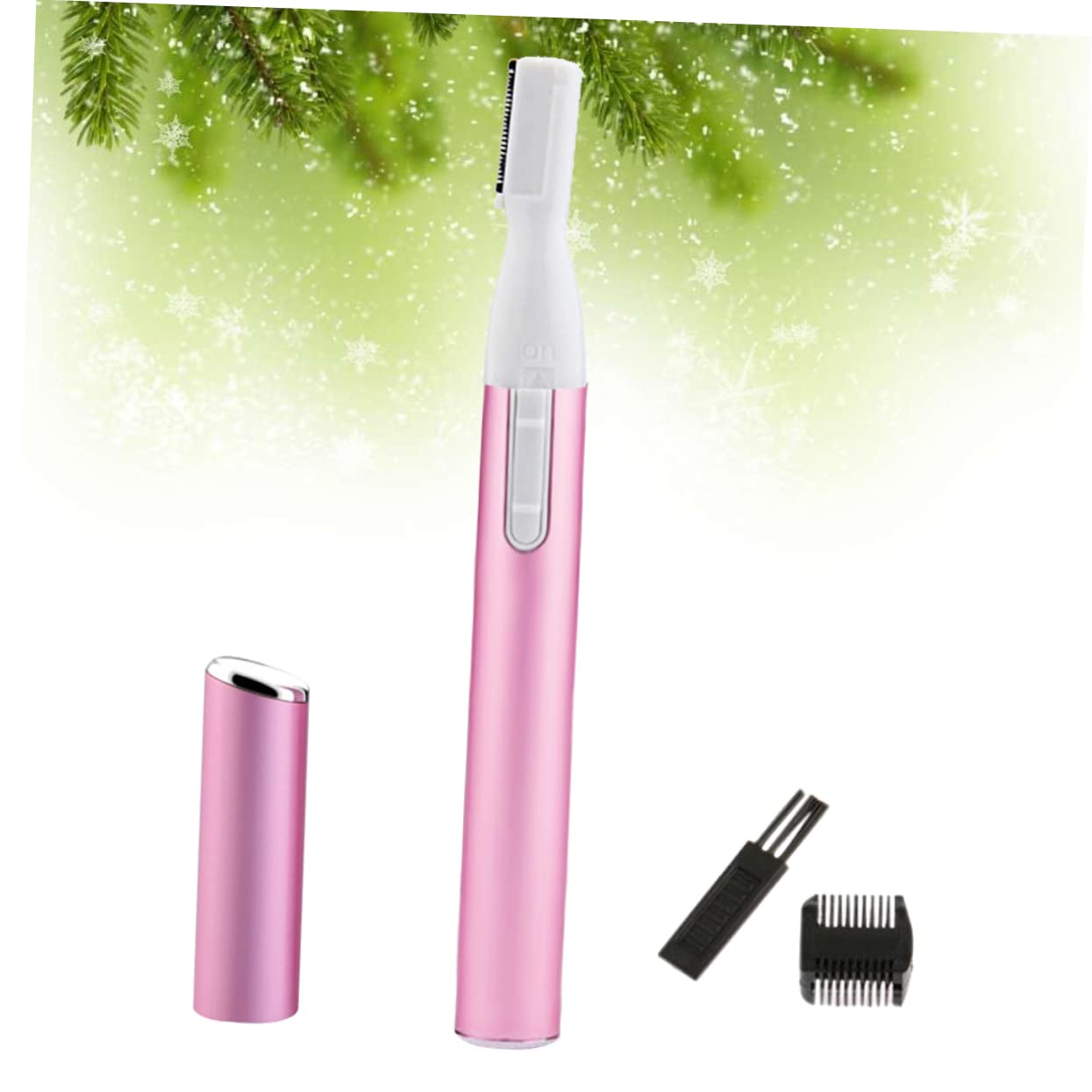FRCOLOR Women's Electric Eyebrow & Facial Hair Trimmer - Rechargeable Nose & Body Hair Shaver with Precision Blades - Pink | Perfect for Eyebrow Shaping, Nose Hair Grooming & Full Body Hair Removal at Home