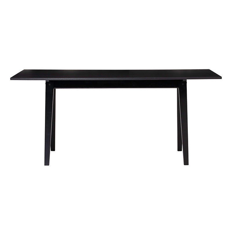 VARDEN 170cm Black Ash Wood Dining Table - Modern Kitchen & Dining Room Furniture for 6-8 People - Perfect for Family Gatherings & Dinner Parties