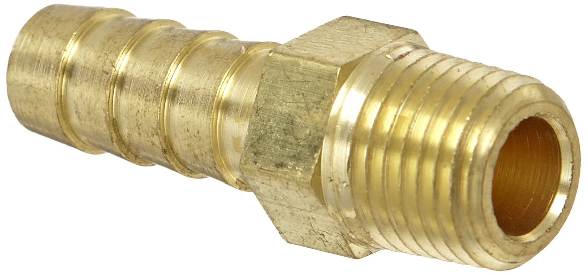 EATON Weatherhead 10506B-104 Male Pipe Fitting, CA360 Brass, 3/8