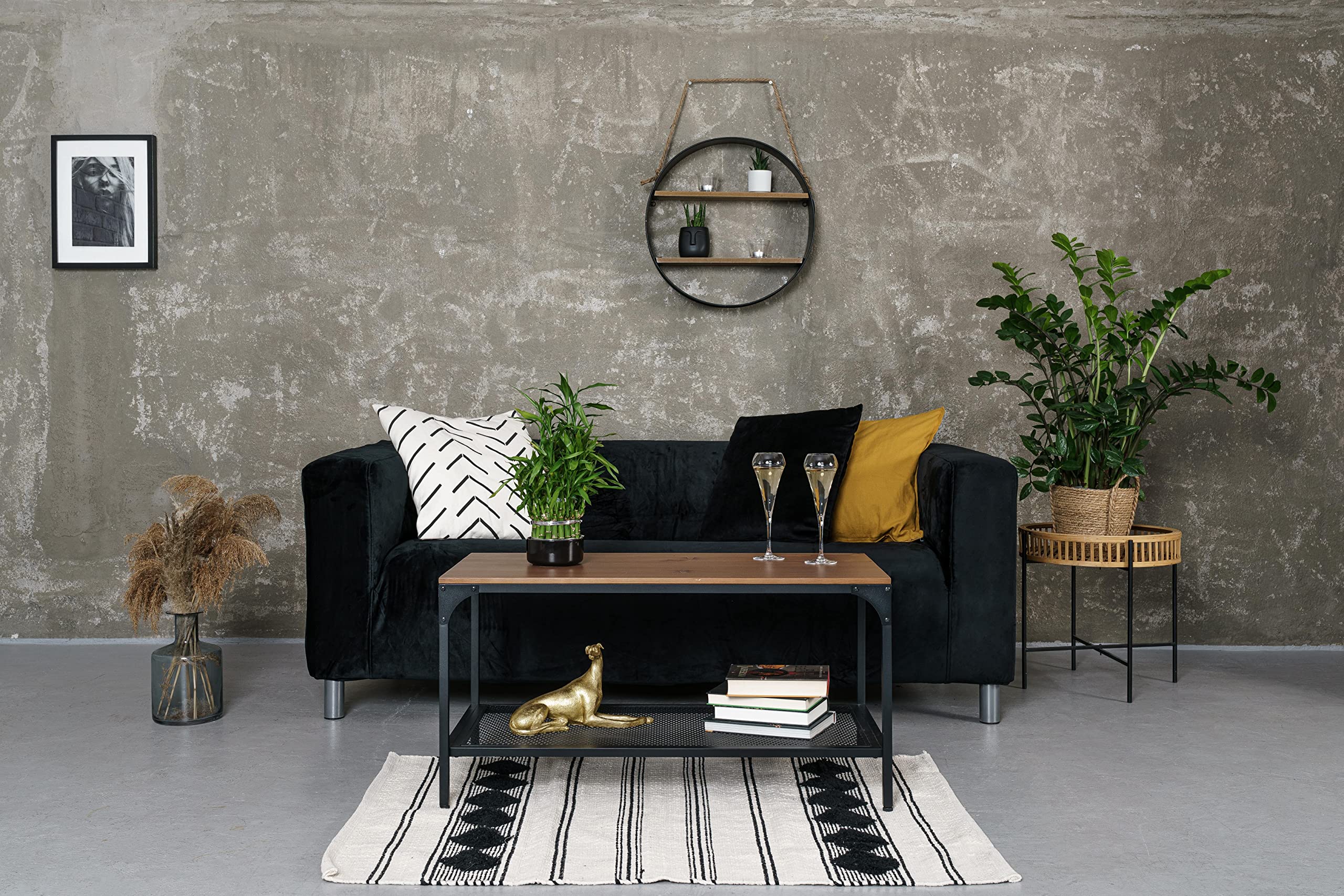 MASTERS OF COVERS Snug Fit Classic Velvet Sofa Slipcover for IKEA Klippan 2-Seater Loveseat - Replacement Couch Cover (Black Velvet) - Perfect for Living Room, Bedroom & Home Decor