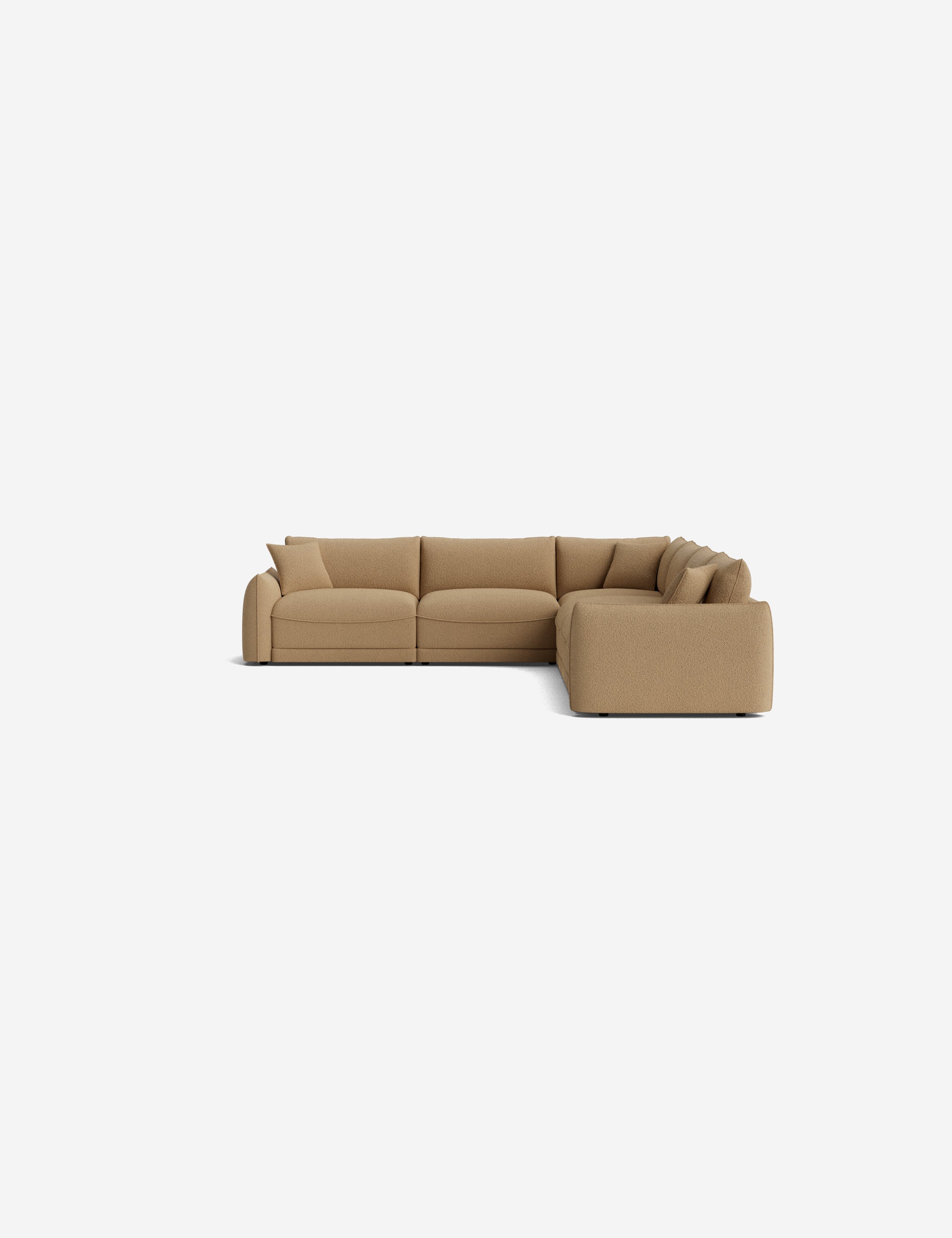 Balmer Modular Corner Sectional Sofa - Modern L-Shaped Couch with Reversible Chaise for Living Room, Home Theater & Lounge Spaces