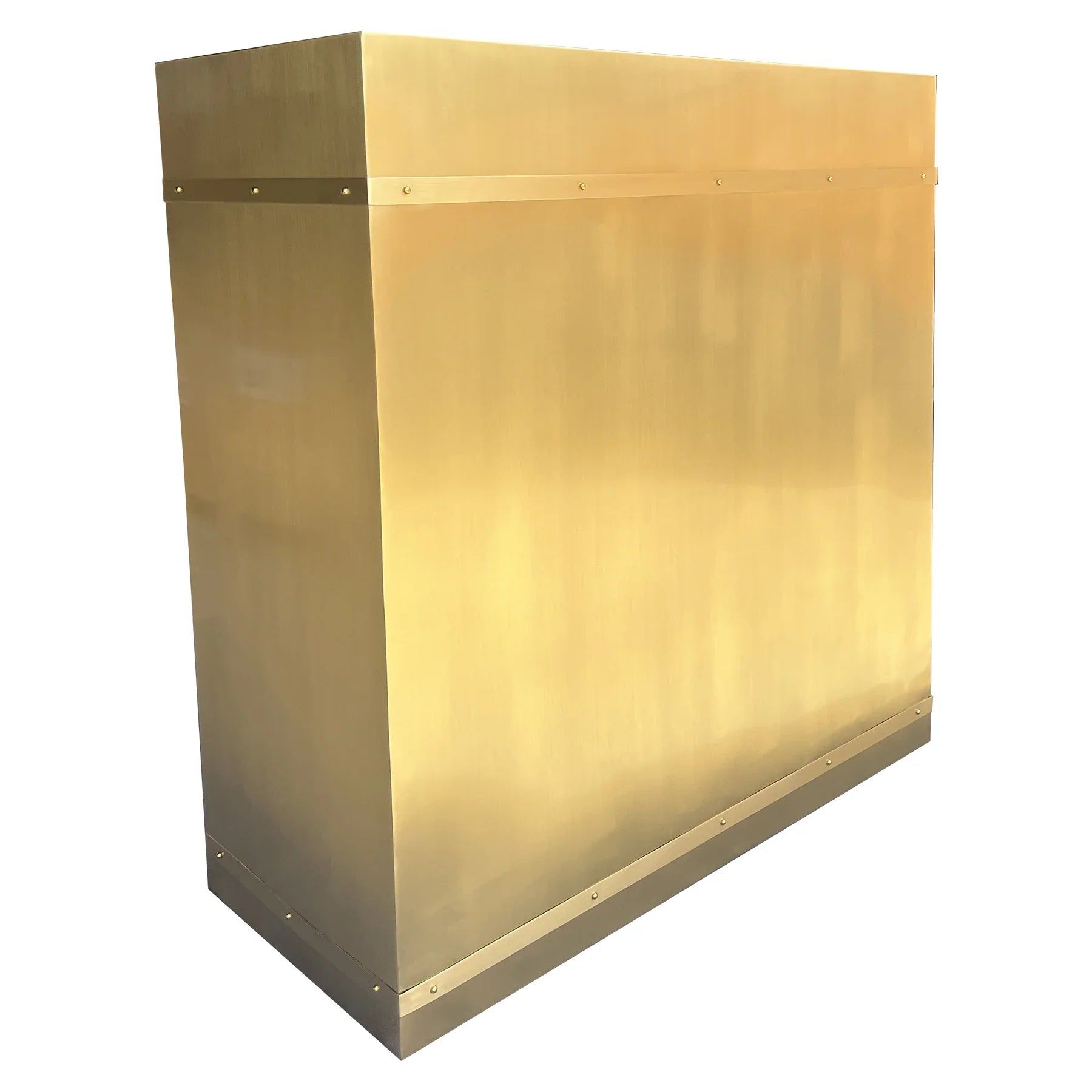 RHM Custom Brass Range Hood SH5 - Premium Stainless Steel Kitchen Ventilation for Jane | Perfect for Modern Home Kitchens & Restaurant Use