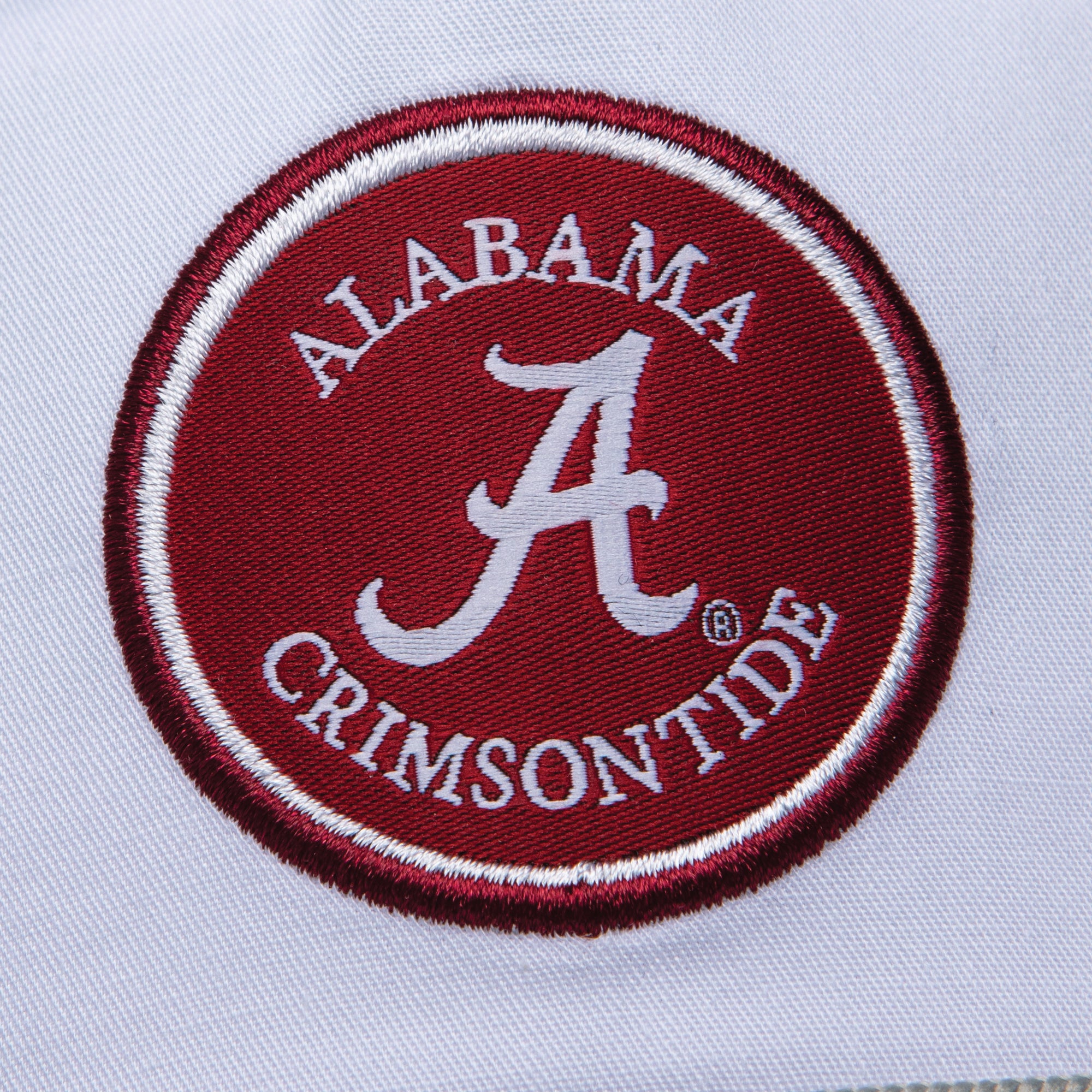 Alabama Patch Rope Hat - Adjustable White Baseball Cap with Grey Rope Detail for Men & Women | Perfect for Outdoor Activities, Sports Events, and Casual Wear
