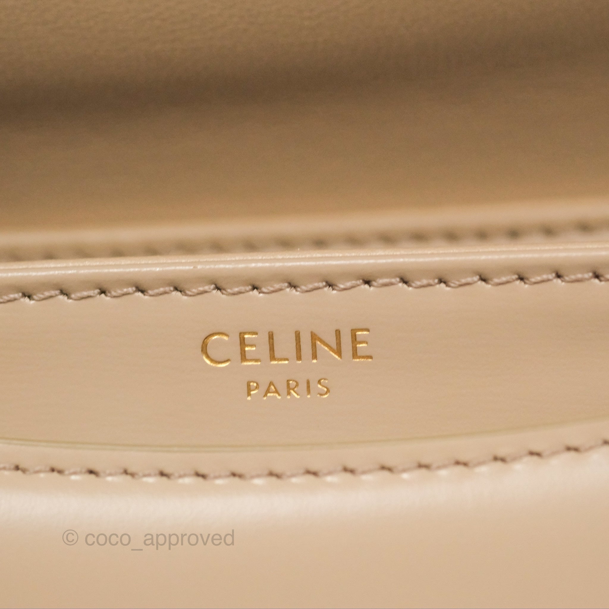 Celine Teen Besace Safari Bag - Shiny Calfskin Leather Crossbody Purse for Women | Fashionable Everyday Handbag for Work, Travel & Date Night