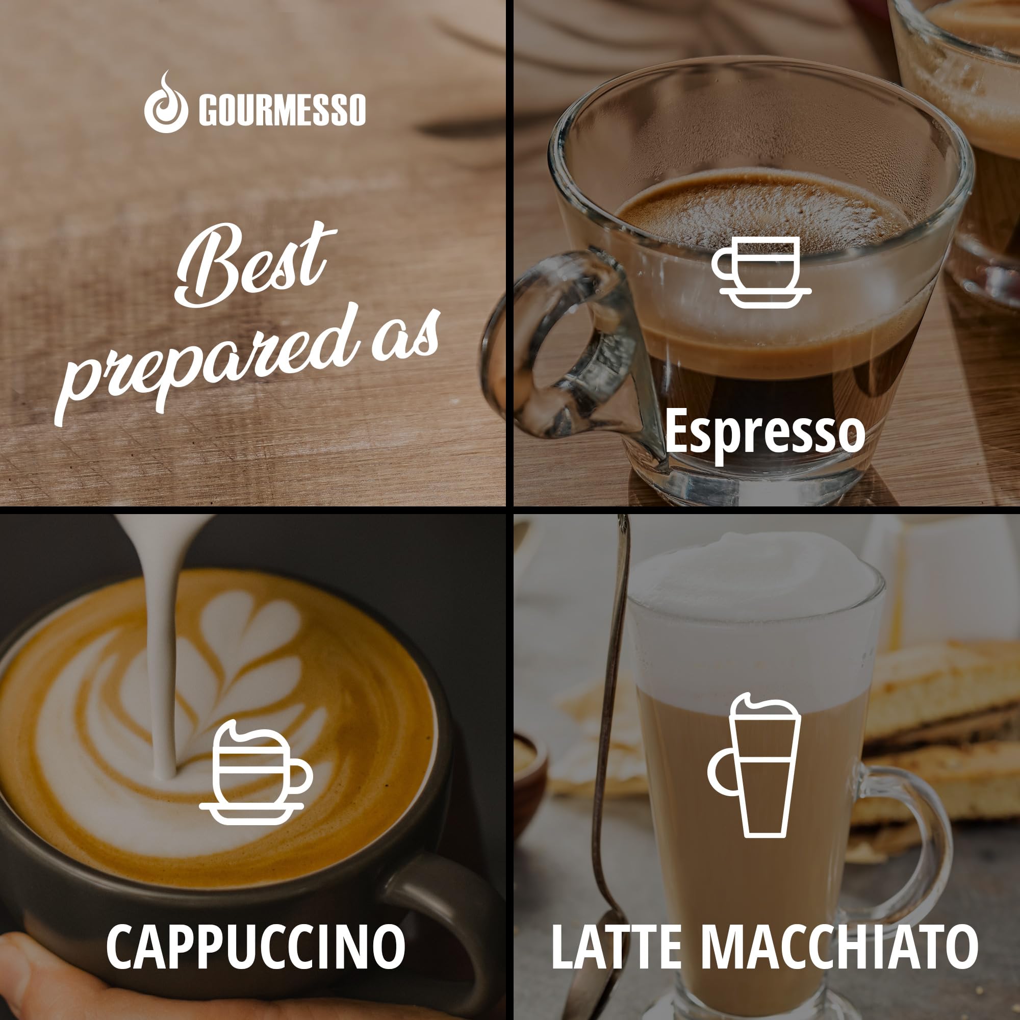 Gourmesso 100ct Vanilla Flavored Nespresso Pods - Compatible with Original Line Machines | Premium Vanilla Espresso Coffee Capsules | Fairtrade Certified | Perfect for Home & Office Coffee Breaks