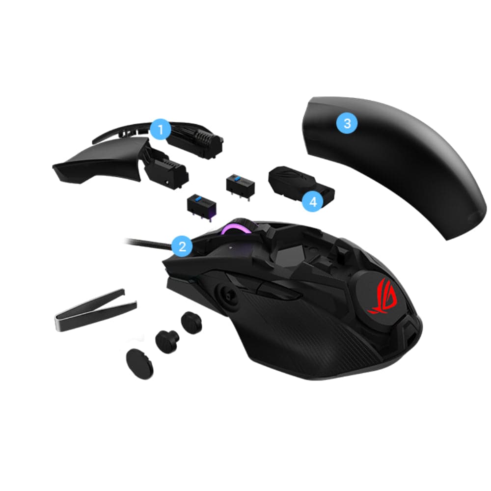 ASUS ROG CHAKRAM CORE (P511) Wireless RGB Gaming Mouse with 16000 DPI, Ergonomic Design - Perfect for FPS, MOBA & MMO Gaming (2-Year Warranty)