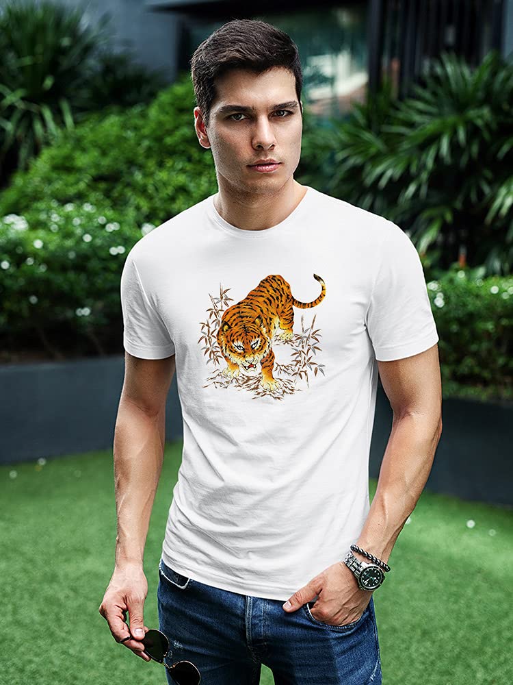 Japanese Tiger Graphic T-Shirt for Men - Stylish Casual Wear for Street Fashion & Urban Outfits
