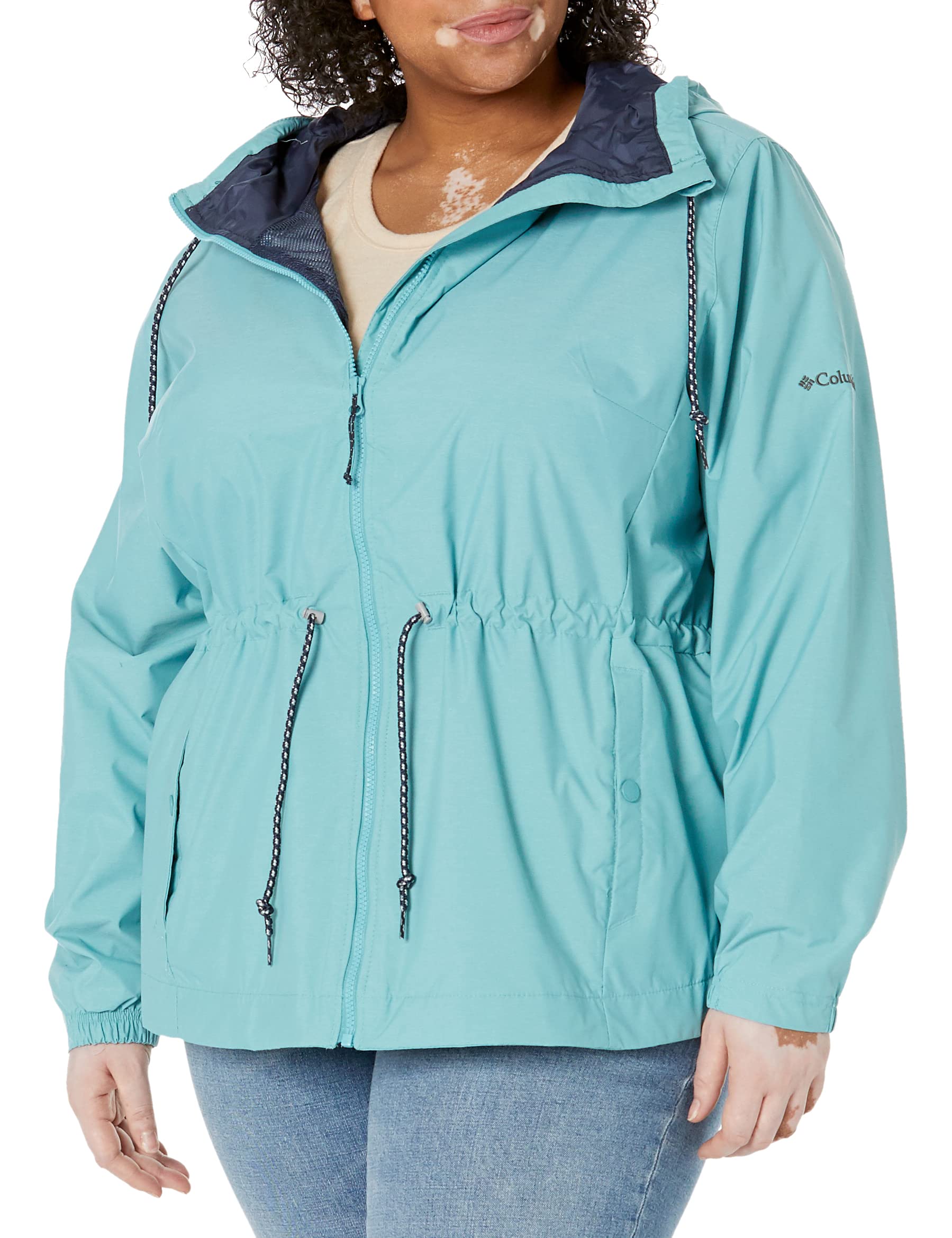 Columbia Women's Lillian Ridge Waterproof Hiking Shell Jacket - Lightweight Windproof Raincoat for Outdoor Adventures, Camping & Travel