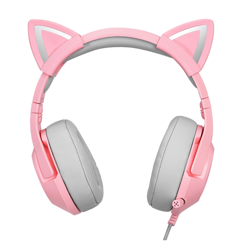 ONIKUMA K9 RGB Stereo Gaming Headset with Cat Ears - Noise Cancelling Mic, Comfortable Over-Ear Design for PS4, Xbox One, PC, Nintendo Switch - Perfect for Gaming, Streaming & Online Classes