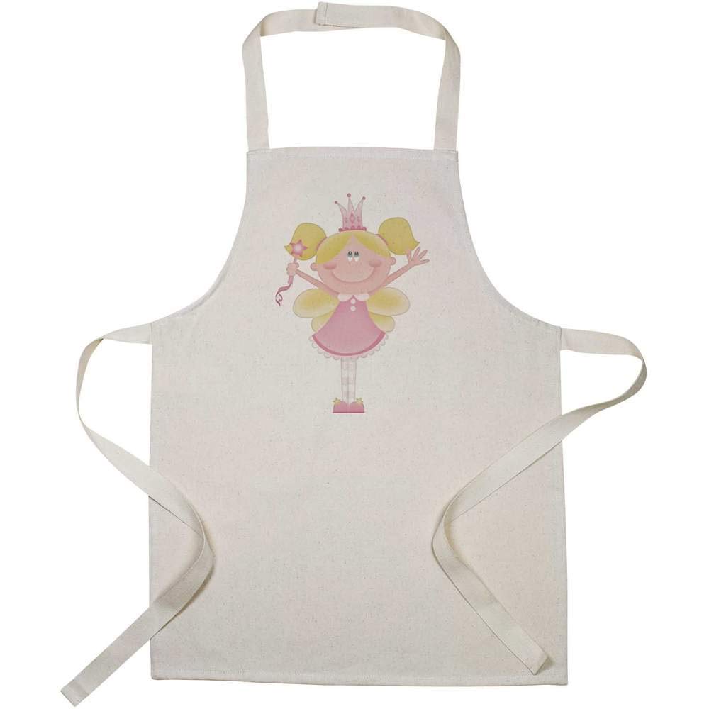 Fairy Princess Kids Cooking Apron - Adjustable & Washable Chef Apron for Girls - Perfect for Baking, Cooking Classes & Pretend Play (AP00027441)