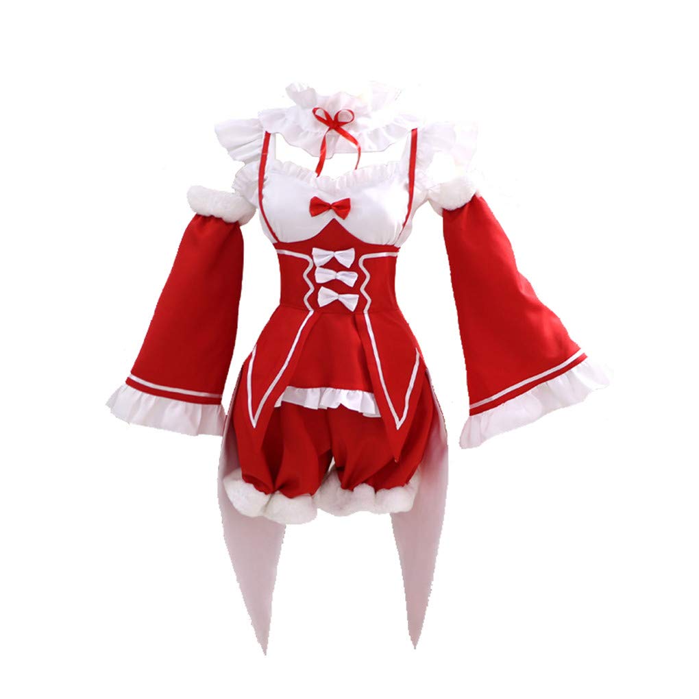 Re:Zero Rem & Ram Cosplay Costume - Anime Maid Dress Outfit for Halloween, Christmas & Convention Cosplay