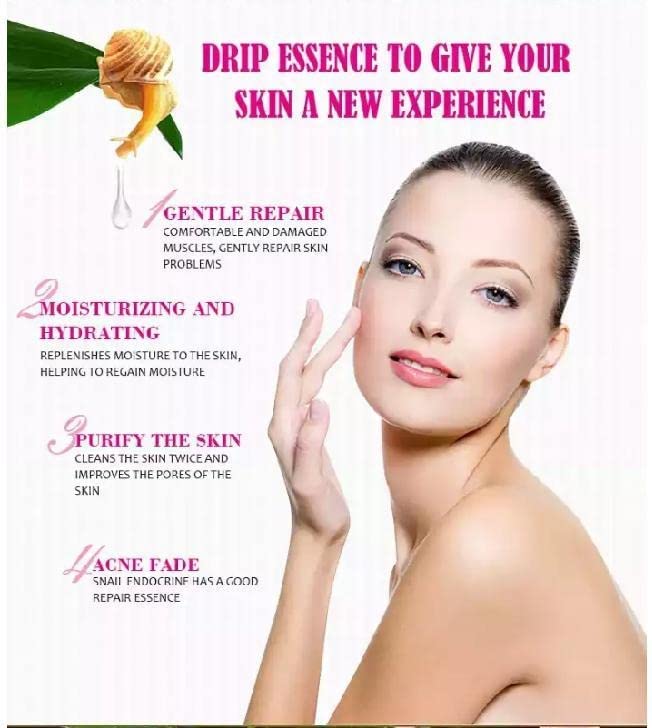 YELURI Collagen Deep Cleansing Anti-Aging Anti-Acne Whitening & Brightening Snail Serum 30ml (3-Pack) - Hydrating Facial Treatment for Glowing Skin, Dark Spot Reduction & Acne-Prone Skin Care