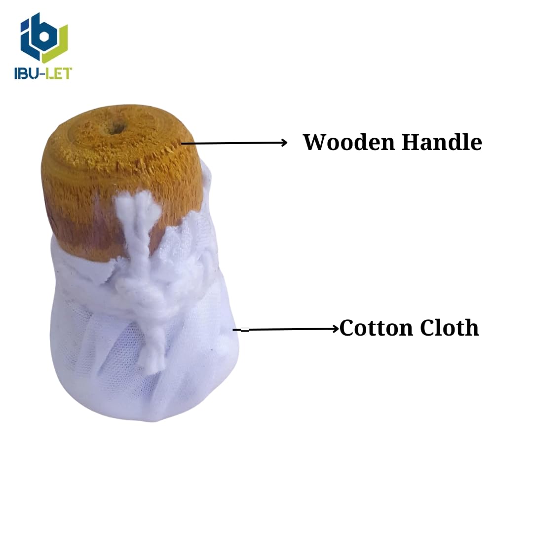 4 Pack Wooden Oil Spreader Brush for Dosa Tawa, Fry Pan & Cooking - Natural Wood Oil Dispenser for Even Coating - Perfect for Indian Cooking, Pancakes, Stir Fry & Grilling