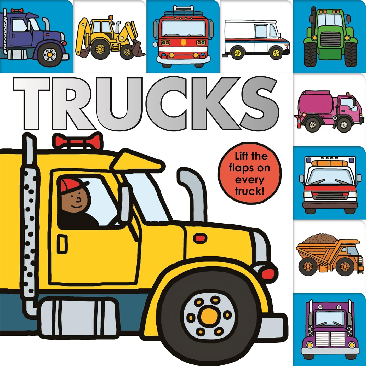 Interactive Lift-the-Flap Truck Book for Kids - Fun Educational Toy for Toddlers & Preschoolers - Perfect for Playtime, Learning Vehicles & Bedtime Stories