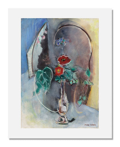 Max Weber Red Poppies Wall Art - Vintage Floral Oil Painting Reproduction - Perfect for Home Decor, Office & Living Room Wall Decorations