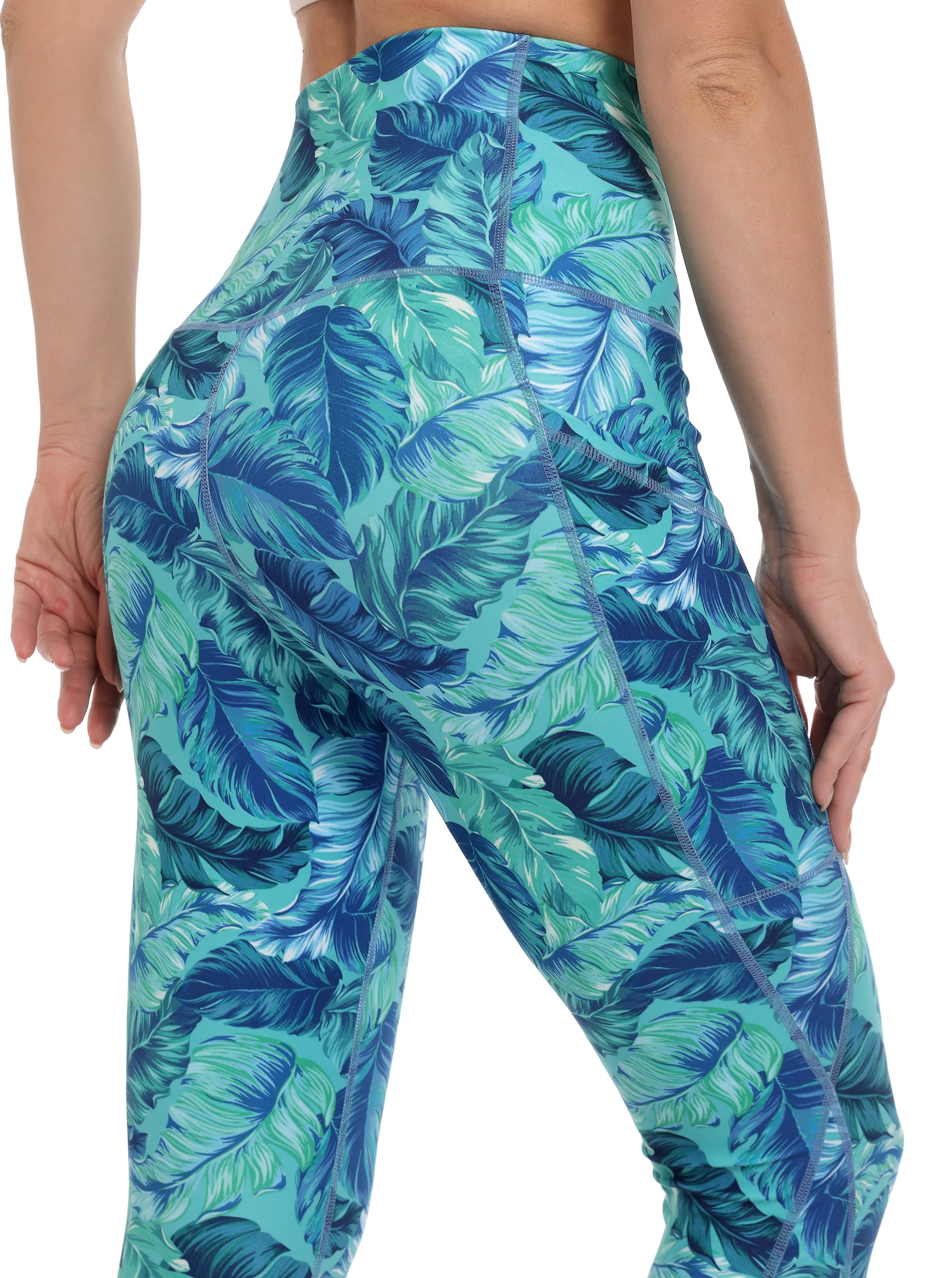 Free Leaper Women's Gym Leggings with Pockets - Comfortable Stretchy Yoga Pants for Workout, Running & Outdoor Activities | Soft High-Waisted Exercise Tights for Yoga, Gym & Casual Wear