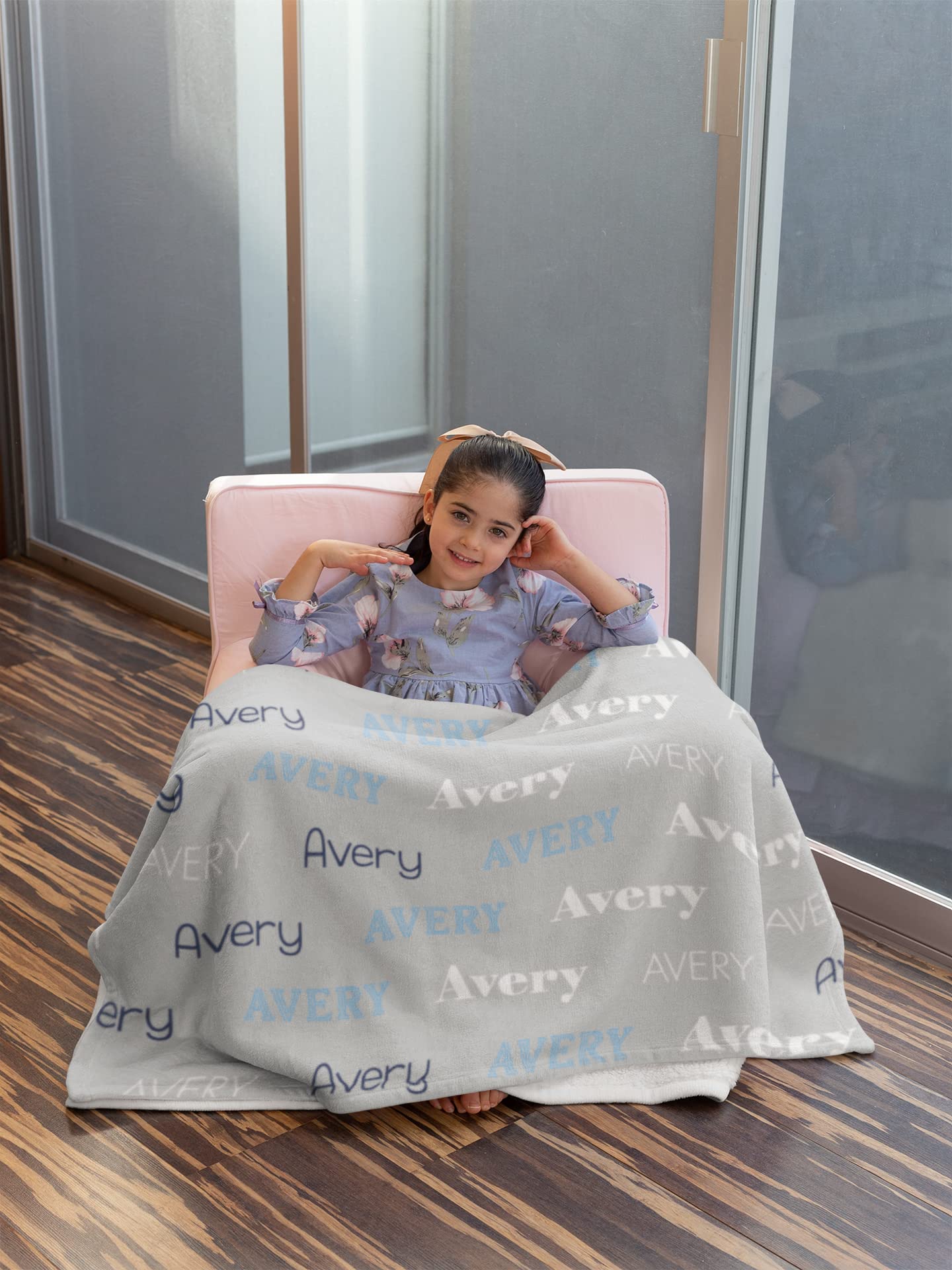 Personalized Baby Blankets for Boys & Girls - Custom Name Embroidered Newborn Swaddle Blanket | Soft & Cozy Baby Shower Gift for Boys & Girls | Perfect for Nursery, Stroller & Photo Shoots