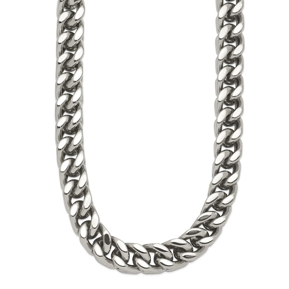 24 Inch Stainless Steel Chisel Pendant Necklace for Men - Heavy Wheat Design, Durable & Hypoallergenic - Perfect for Casual Wear, Gifts & Everyday Fashion