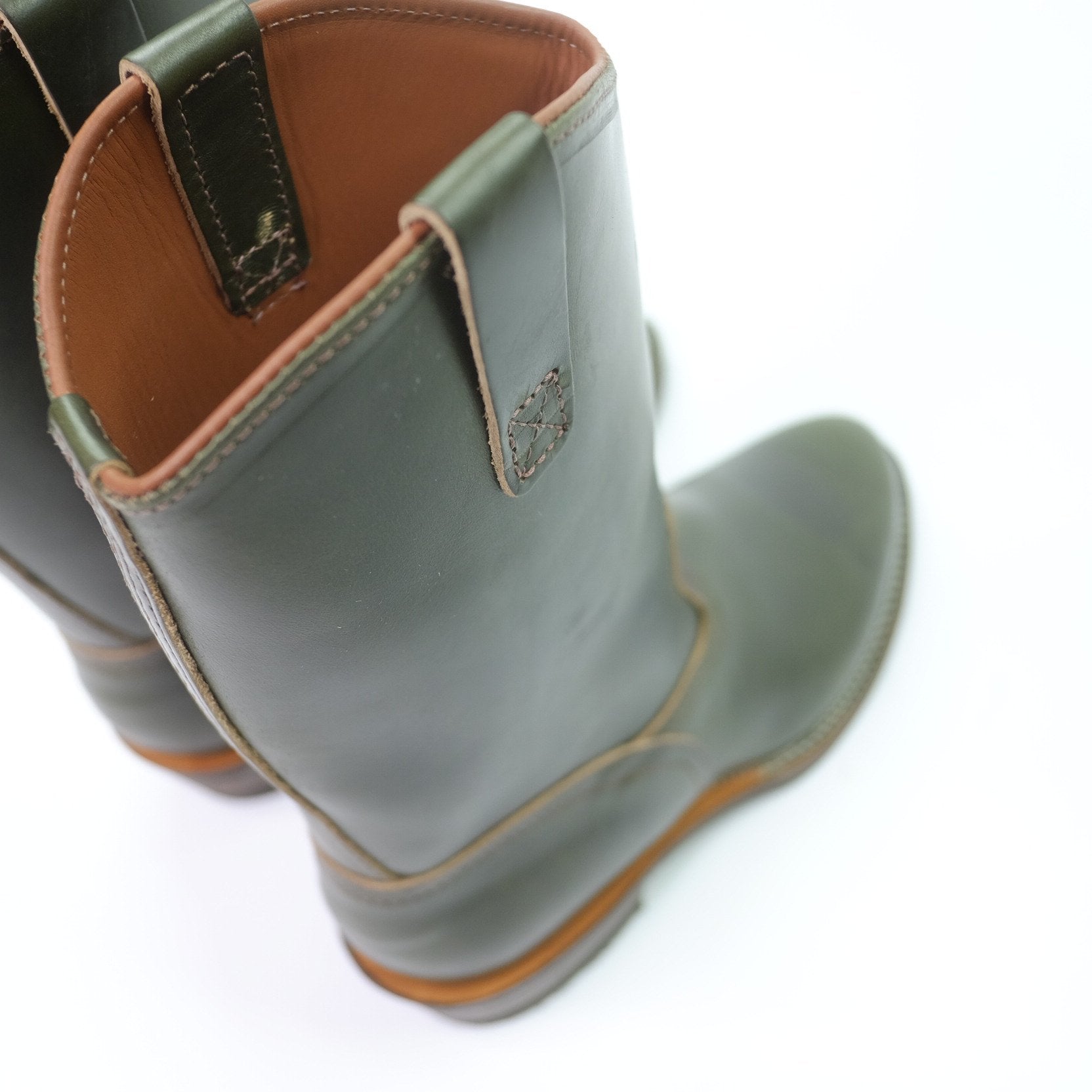 Wesco Boots Morrison Olive Green Horween CXL Leather Work Boots - Durable & Stylish for Outdoor Work, Hiking & Casual Wear
