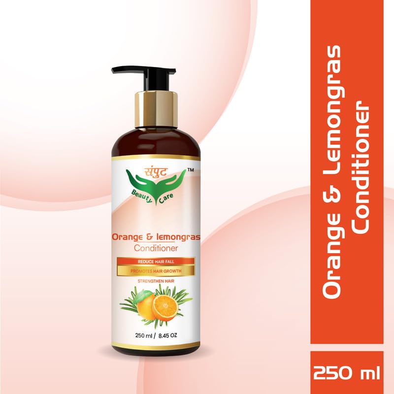 Organic Orange & Lemongrass Hair Conditioner - Reduce Oil & Boost Growth for Stronger Hair | Natural Scalp Care for Oily Hair | Perfect for Daily Use & Hair Repair