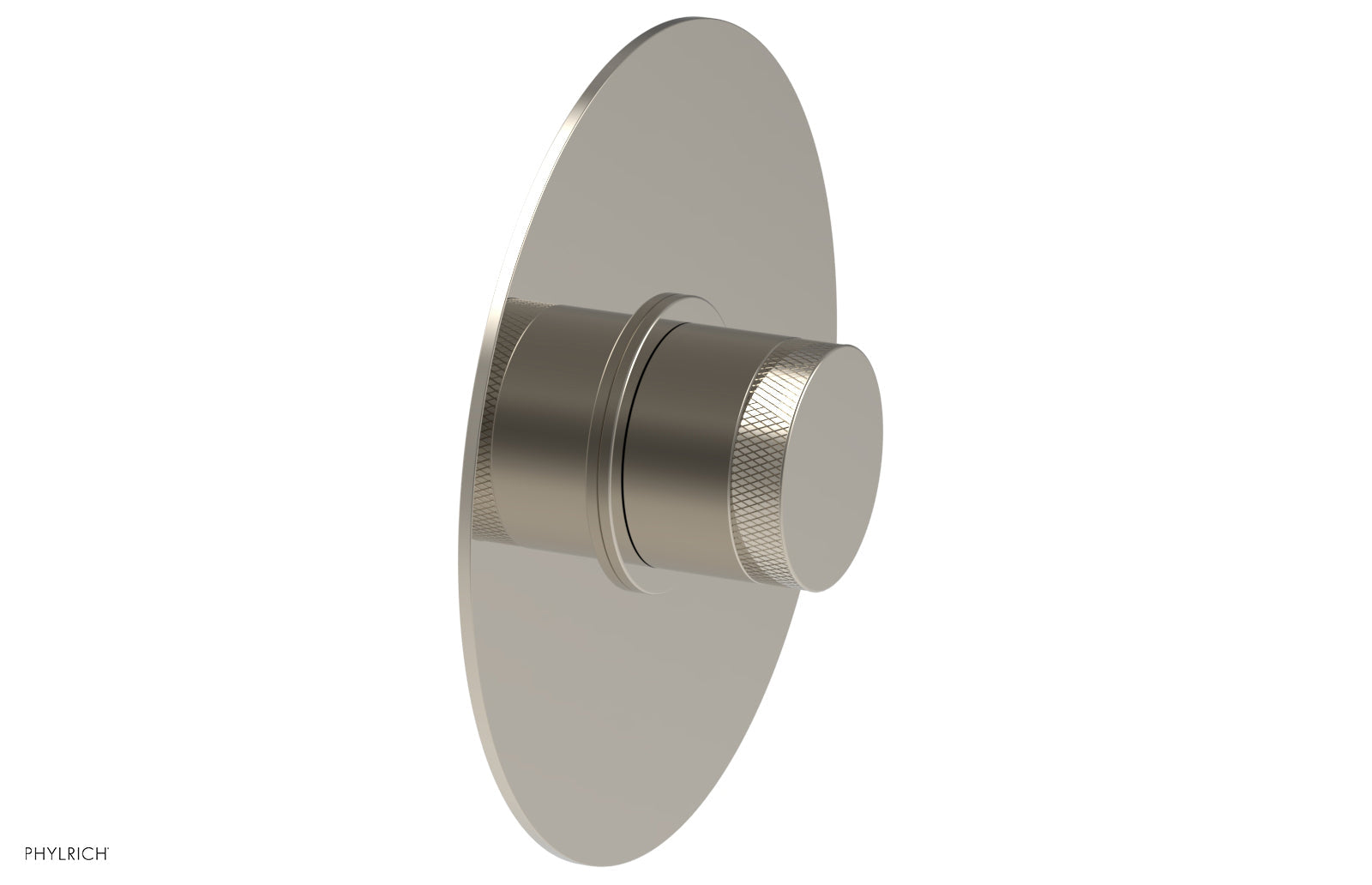 BASIC II Pressure Balance Round Shower Plate & Handle Trim Kit with Knurled Handle - 4 180 GPM Flow Rate - Perfect for Bathroom Renovation and Modern Home Upgrade