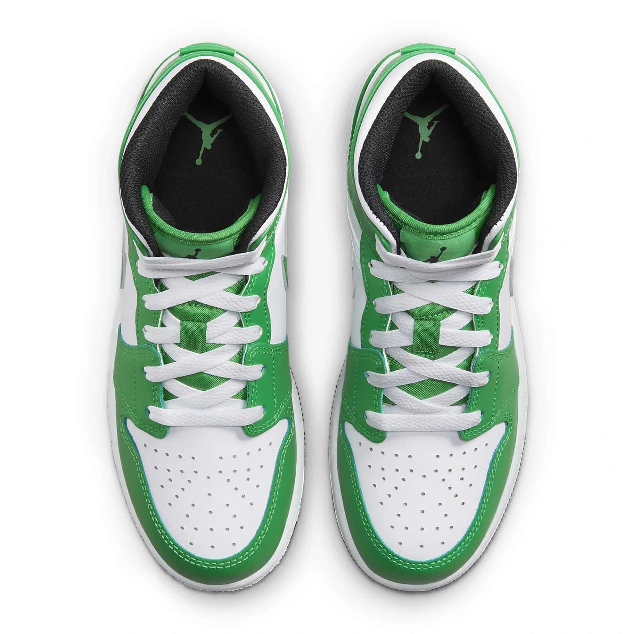 Air Jordan 1 Mid Lucky Green Basketball Shoes for Girls (GS) - Perfect for School, Sports & Casual Wear
