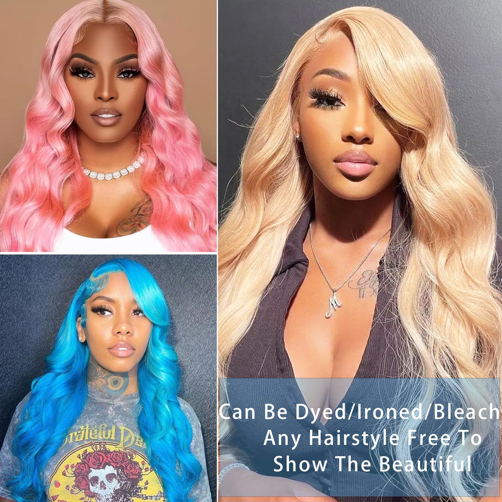 12A 613 Honey Blonde Human Hair Bundles 22 24 26 Inch - 100% Brazilian Virgin Hair Extensions Body Wave 3 Bundles for Women - Perfect for Weaving, Styling, and Everyday Wear