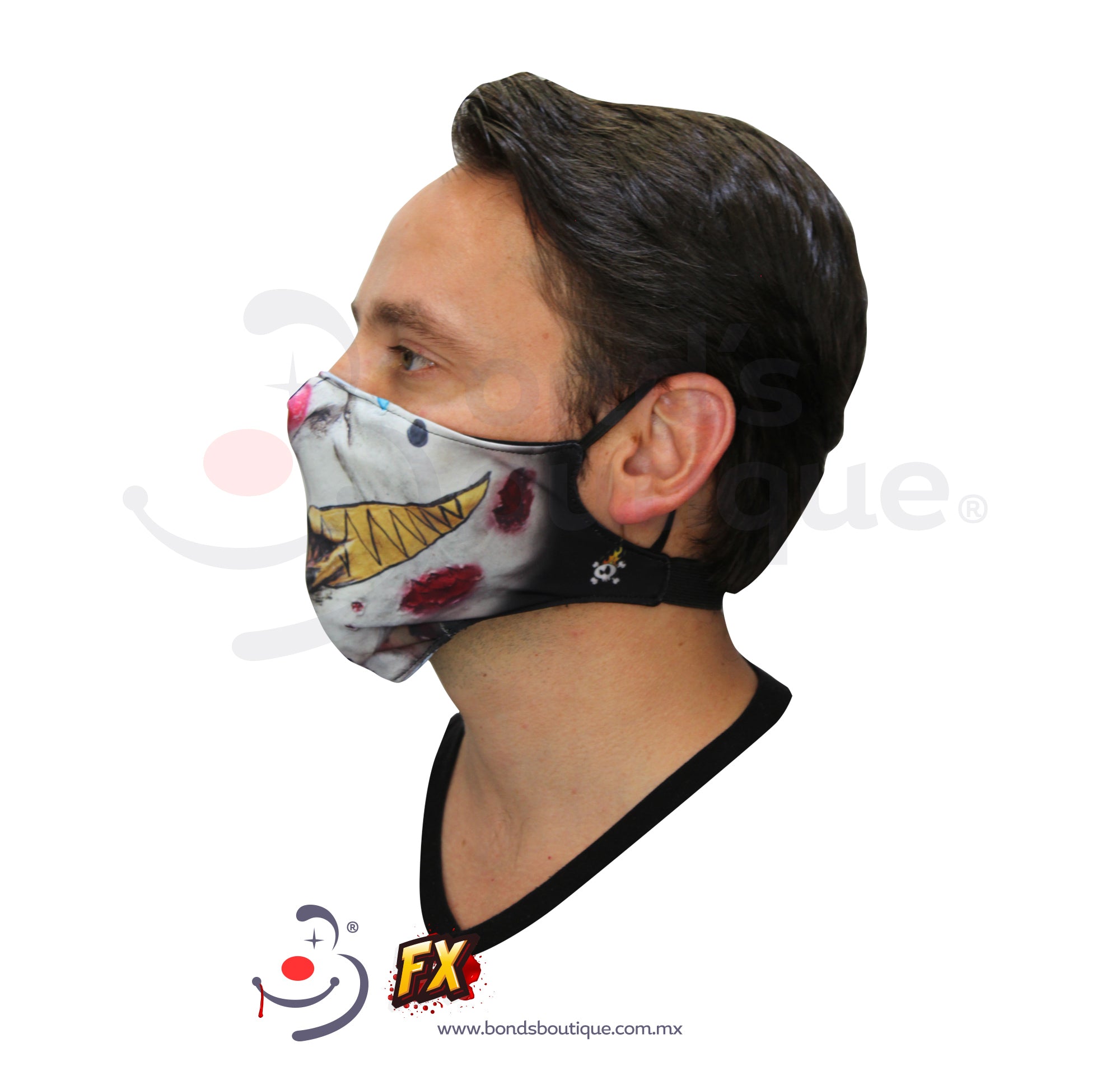 Halloween Face Masks - 3 Pack Disposable Halloween Face Coverings for Adults & Kids - Spooky & Fun Halloween Party Masks for Trick or Treat, Costume Parties & Halloween Events