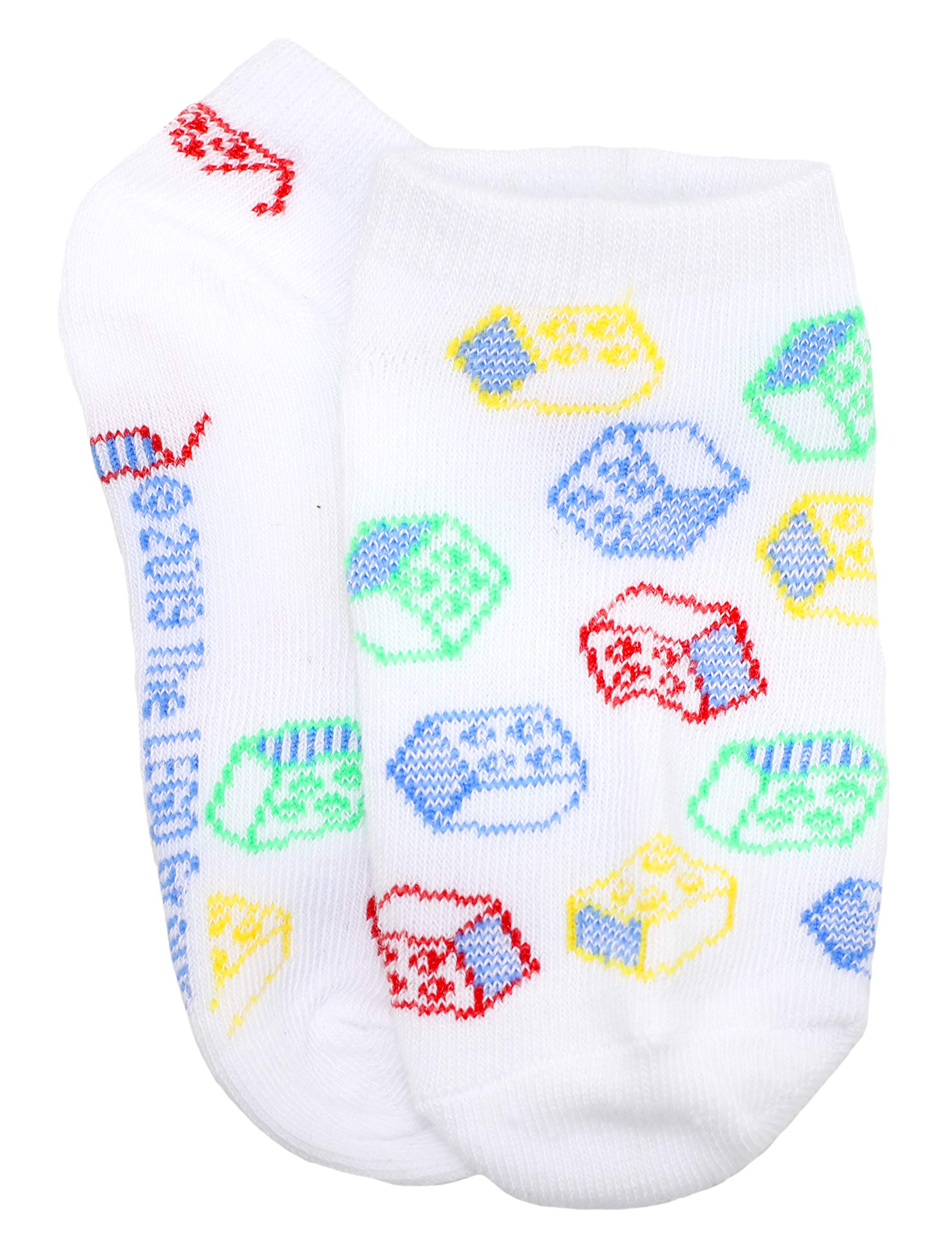 LEGO Boys' 8-Pack No-Show Character Socks - Medium (Shoe Size 9-2.5) | Fun Cartoon Socks for Kids, Teens & Adults | Perfect for School, Sports & Everyday Wear