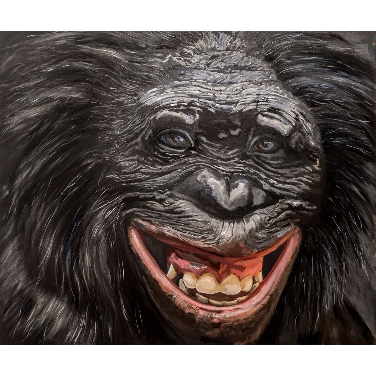 Bonobo Oil Painting Canvas - High Quality Handmade Art for Home Decor & Wall Art | Perfect for Living Room, Bedroom & Office